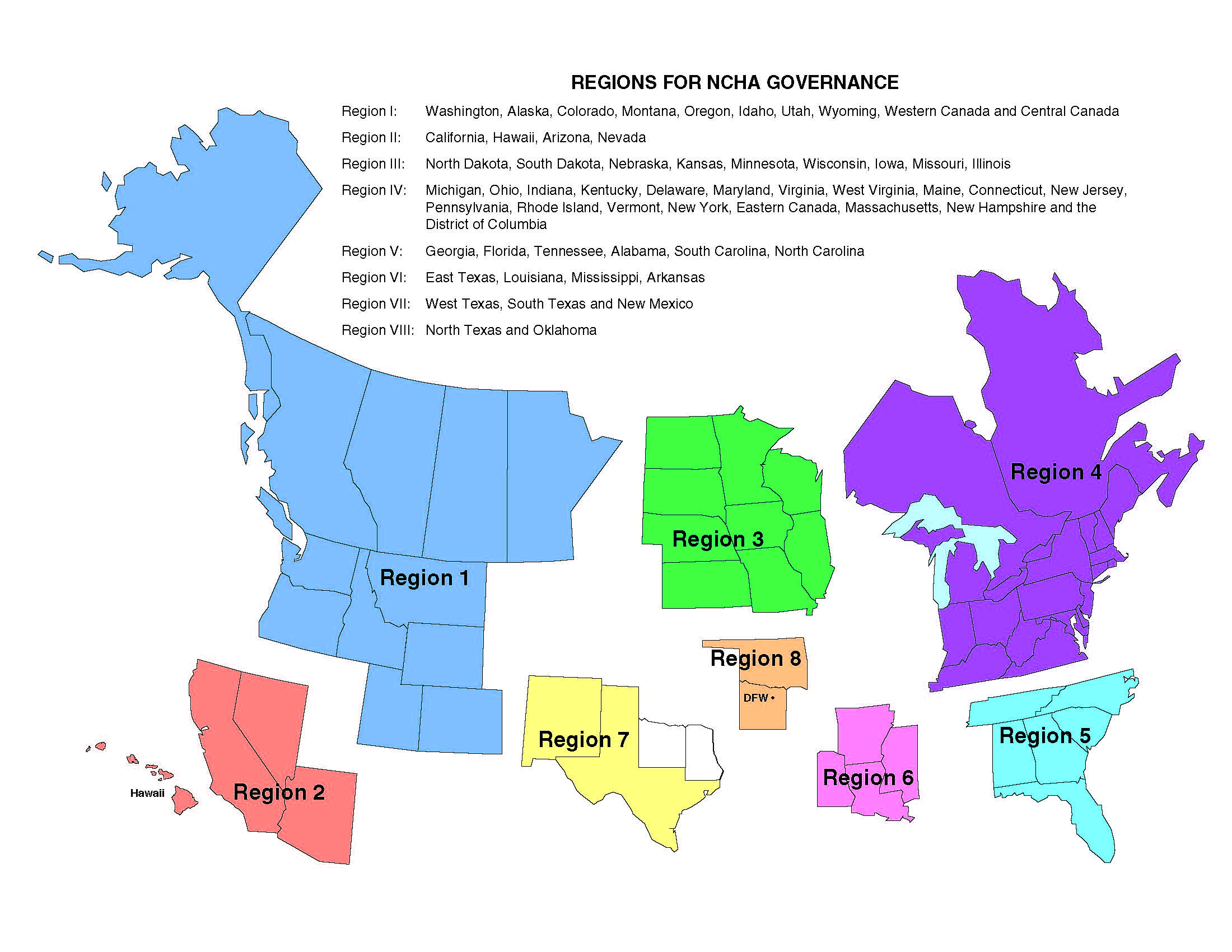 Regional Map Color
